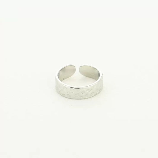 Leopard ring silver