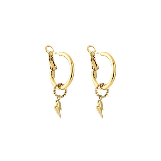 Earring lightning gold