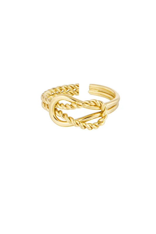 Linked ring gold