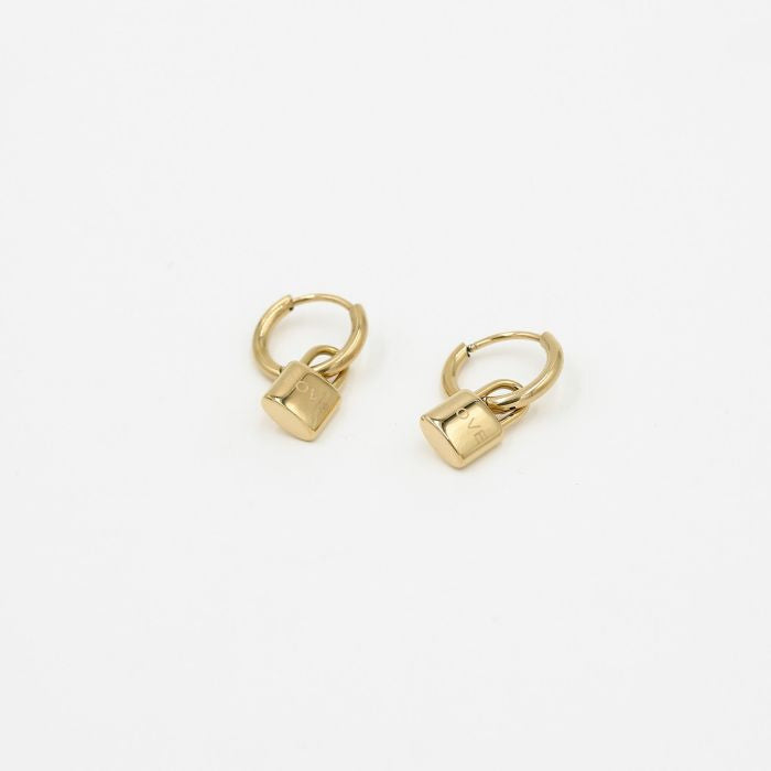 Little lock earring gold