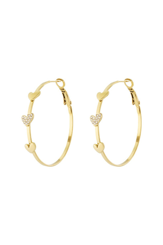 Lovely hoop earrings gold