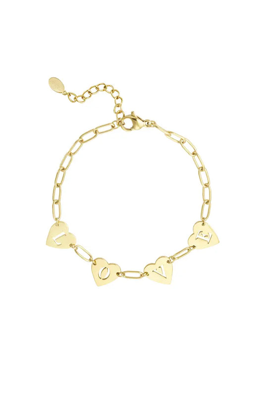 Loving link bracelet gold