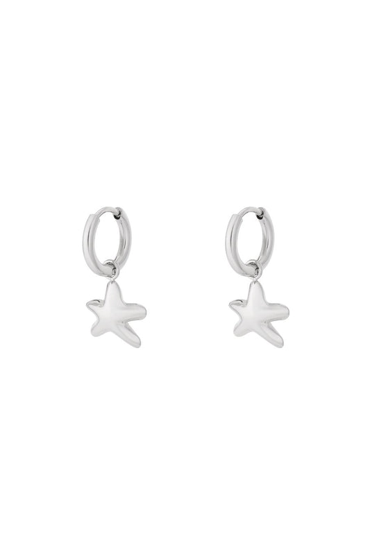 MIni star earrings silver