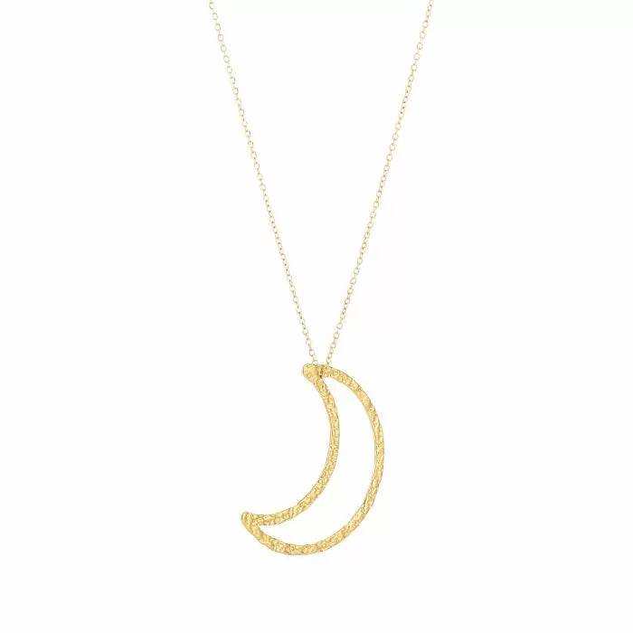 Moon necklace gold