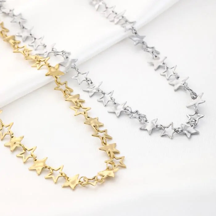 necklace more stars gold