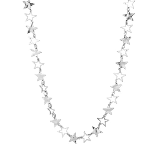 Necklace more stars silver