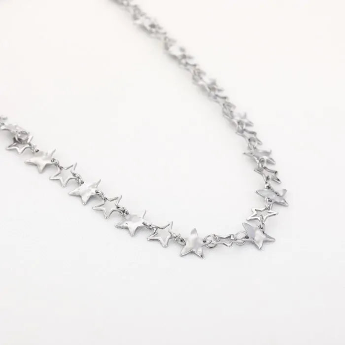 Necklace more stars silver