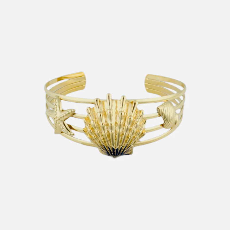Ocean bangle gold