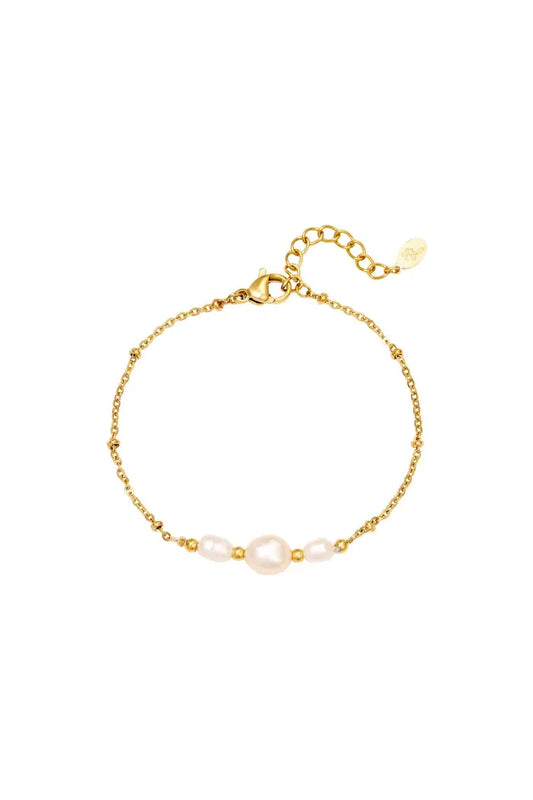 Pearl bracelet gold