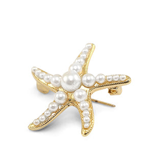 Pearl seastar broche