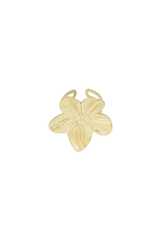 Petal pop ring gold