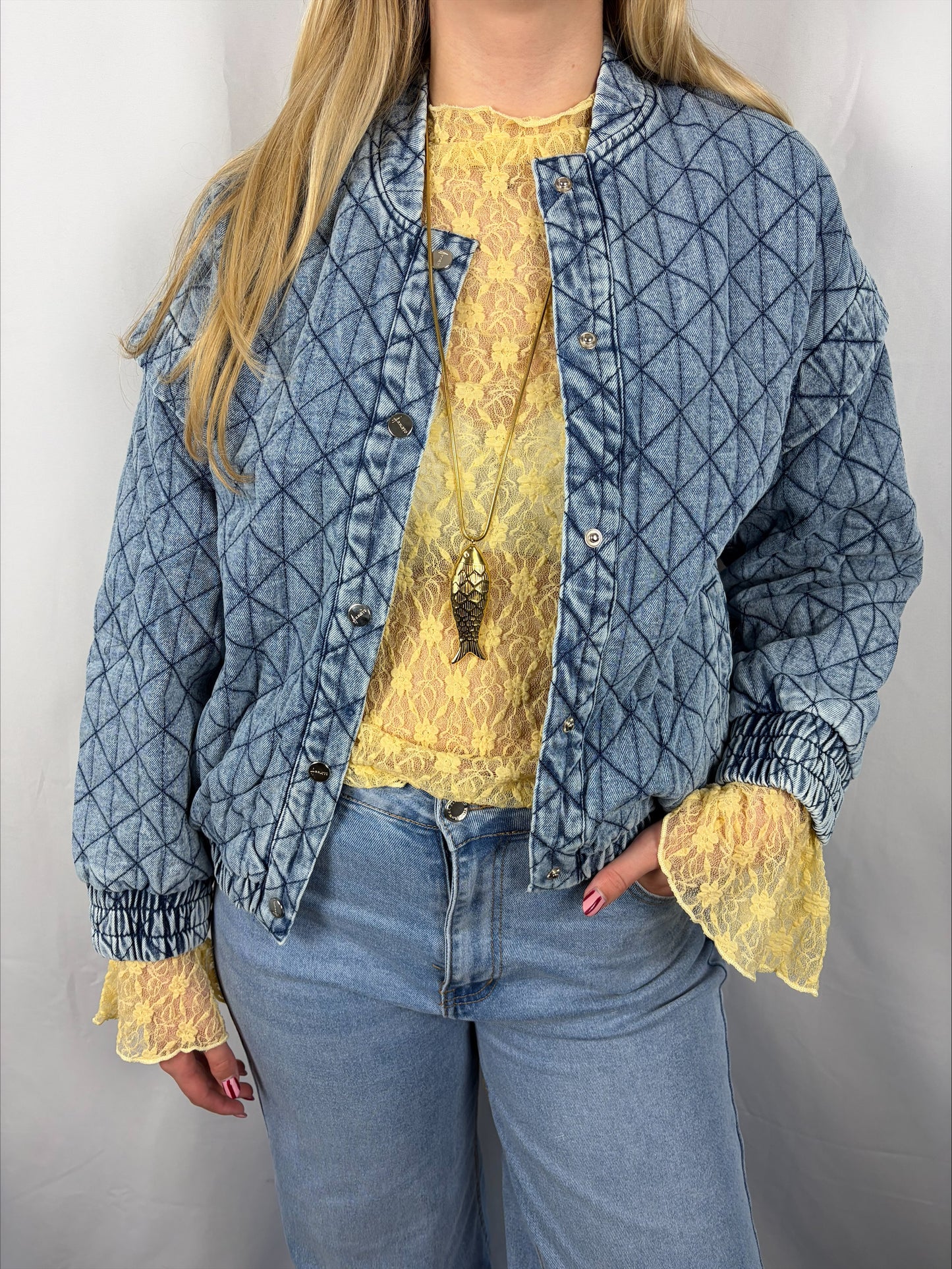 Lace top yellow