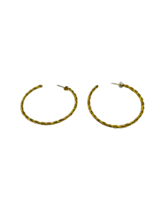 Spiral earrings large gold