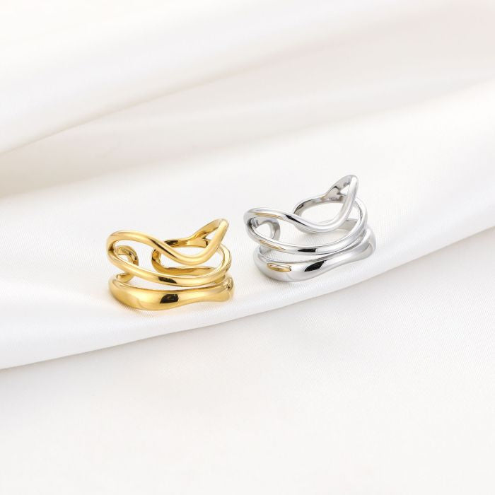 Ring little wave gold