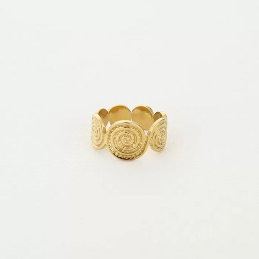 Ring spiral gold