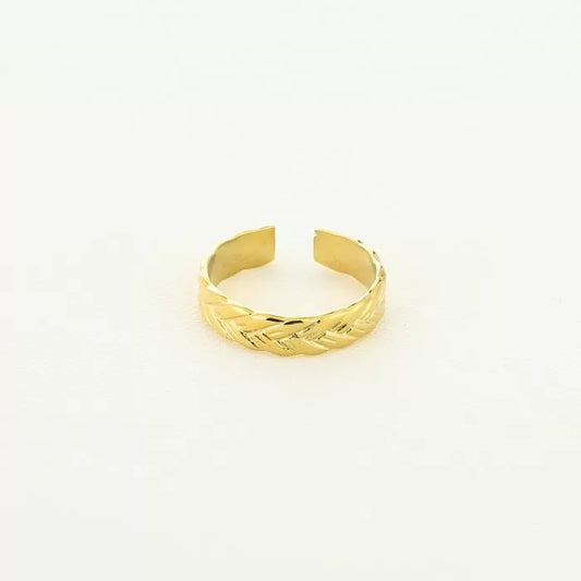 Rope ring gold