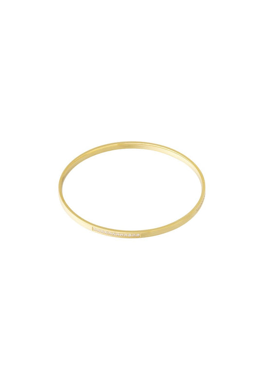 Small bangle strass gold