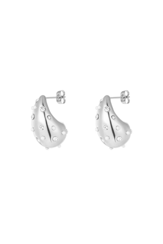 Spice it up drop earrings silver