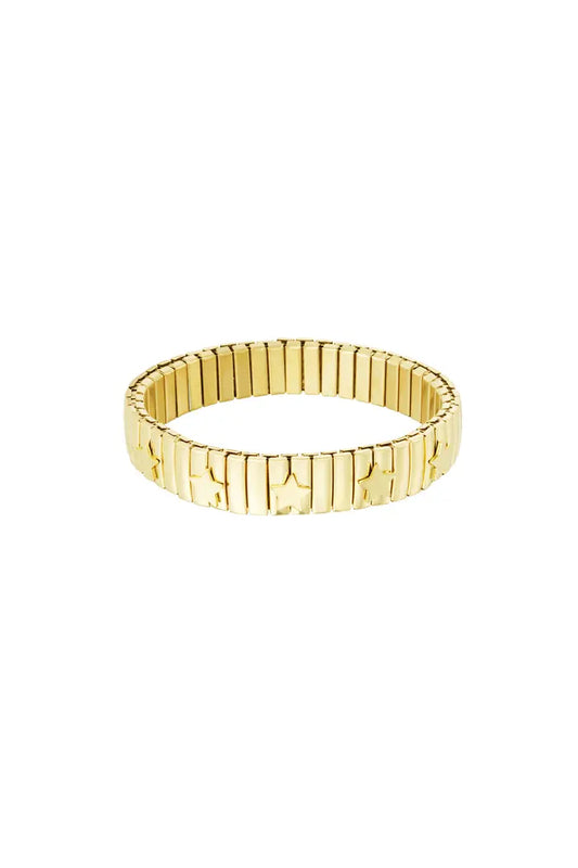 Statement star bracelet gold