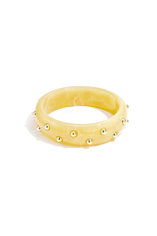 Bangle stud pale yellow