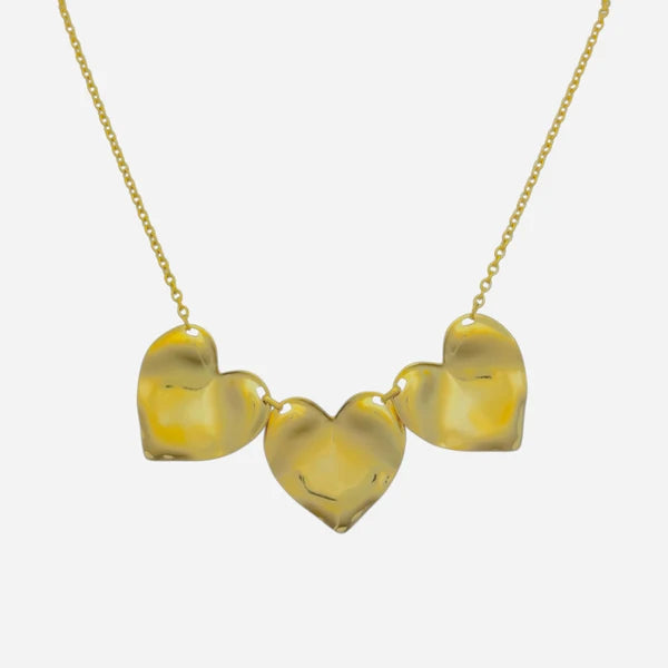 Triple love necklace silver