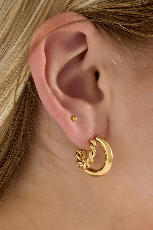 Twice as nice earring gold