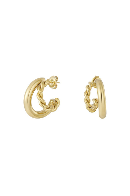 Twice as nice earring gold